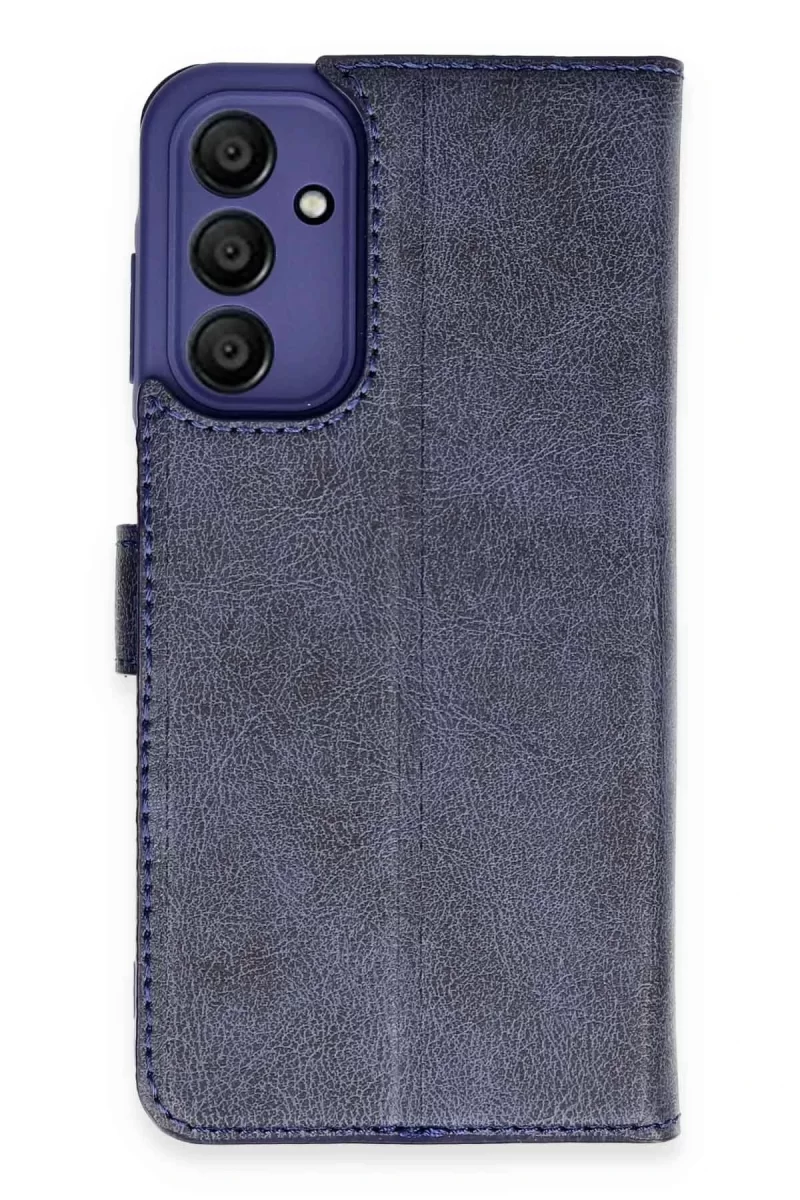 Newface Samsung Galaxy M15 Kılıf Trend S Plus Kapaklı Kılıf - Lacivert