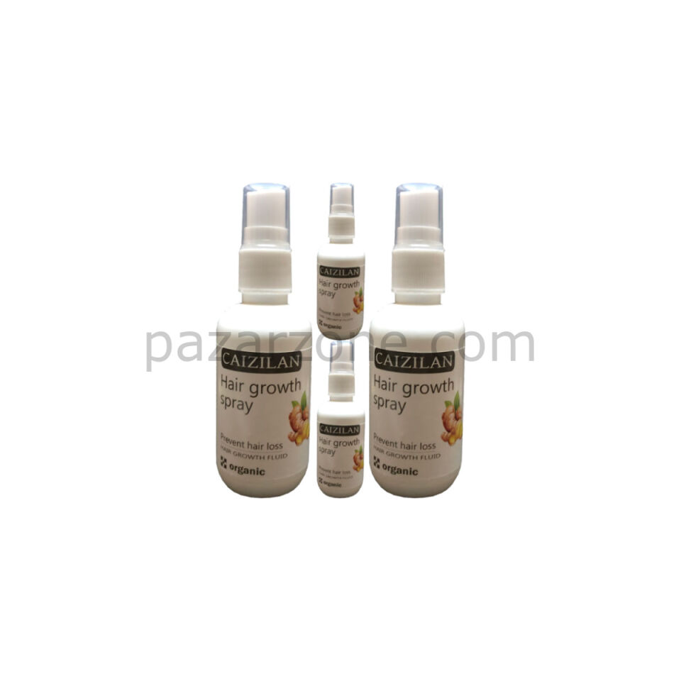 Hair Growth Spray 4 Adet Zencefil Özlü Saç Boyutu İçin Sprey 50 ml