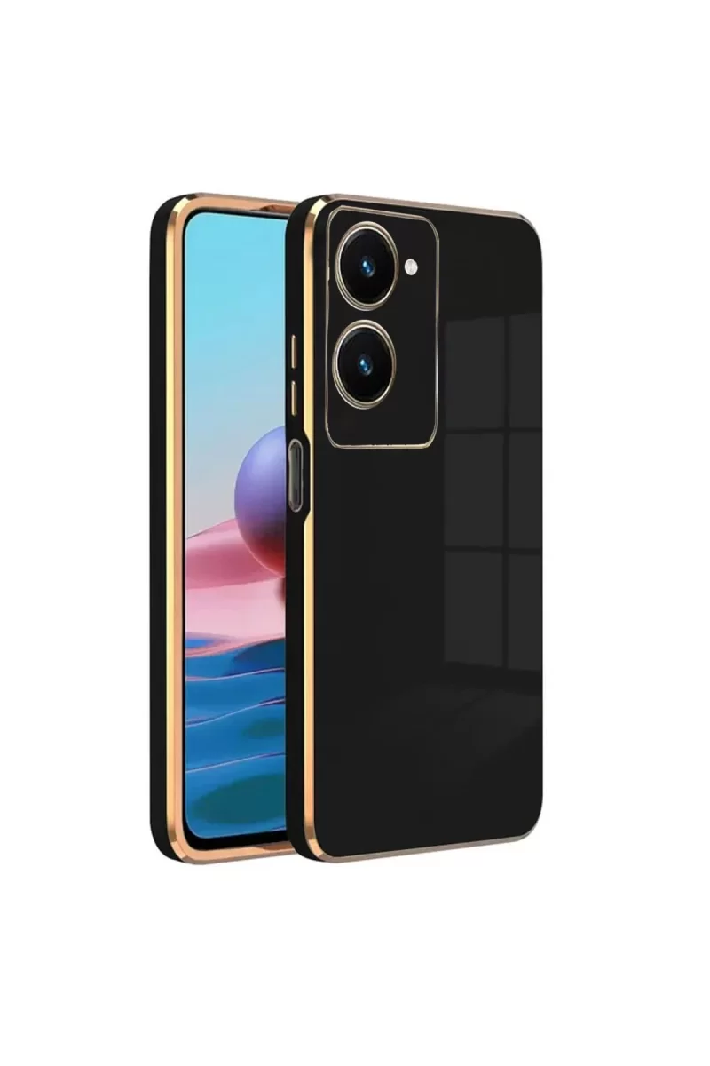 Newface Vivo Y18 Kılıf Volet Silikon - Siyah