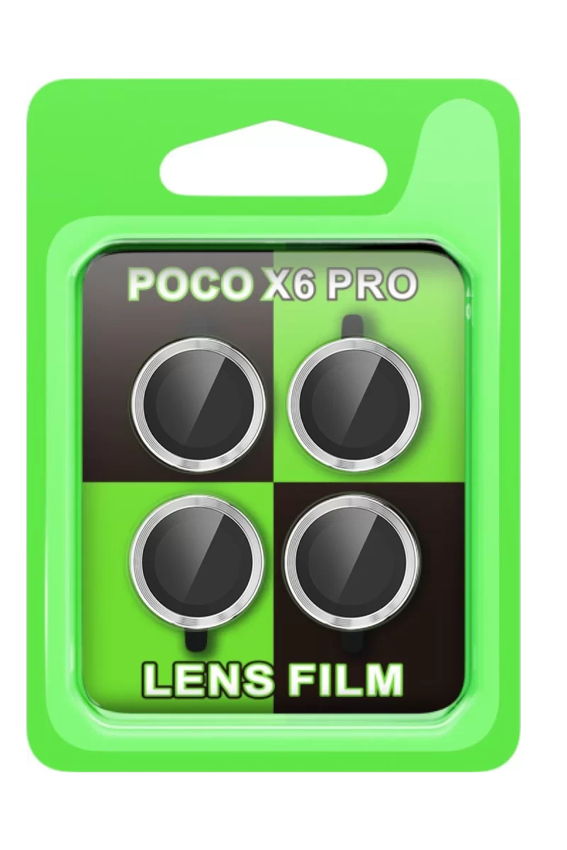 Newface Xiaomi Poco X6 Pro Raze Metal Kamera Lens - Gümüş