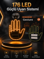 Led Işık El İşareti Araç Camı İçin Uzaktan Kumandalı