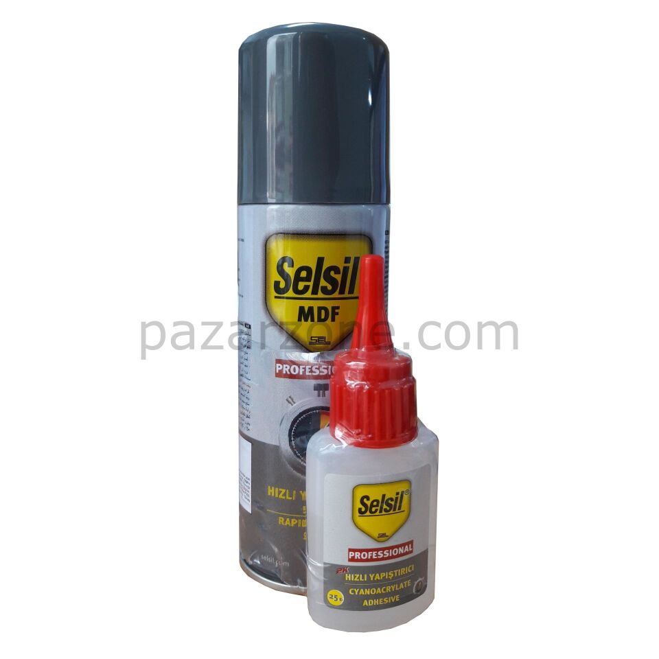 Selsil Hızlı Yapıştırıcı 200 ml + 50 gr Set