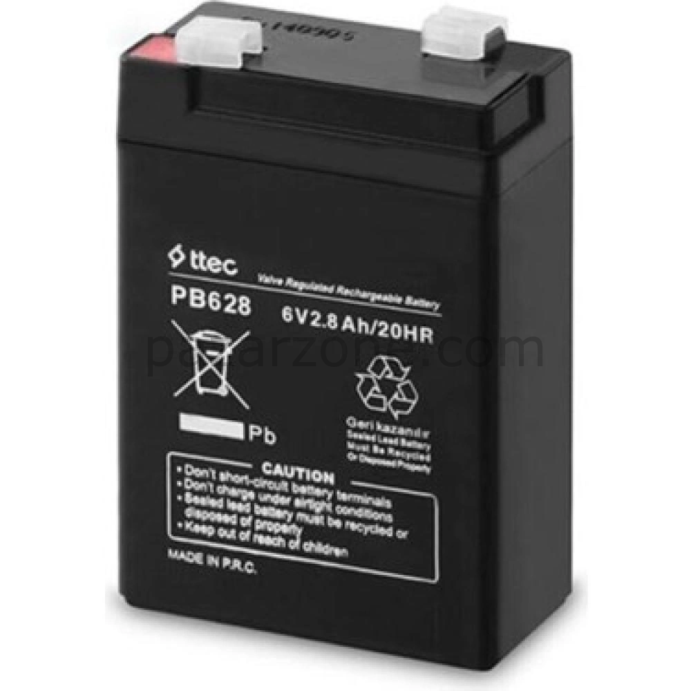 Ttec 6v 2.8 Ah Kuru Bakımsız Akü