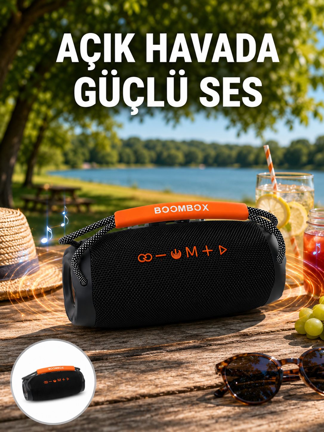 Bluetooth 5.1 Kablosuz Hoparlör Derin Bas RGB Işıklı Yeni Nesil