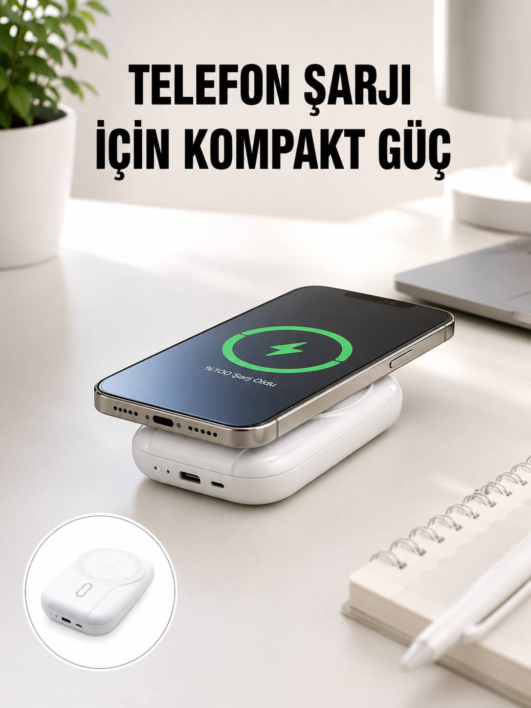 22.5W Süper Hızlı Şarjlı Çok Fonksiyonlu 10000 mAh Powerbank Yeni Nesil
