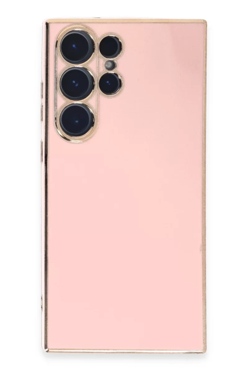 Newface Samsung Galaxy S23 Ultra Kılıf Volet Silikon - Pembe