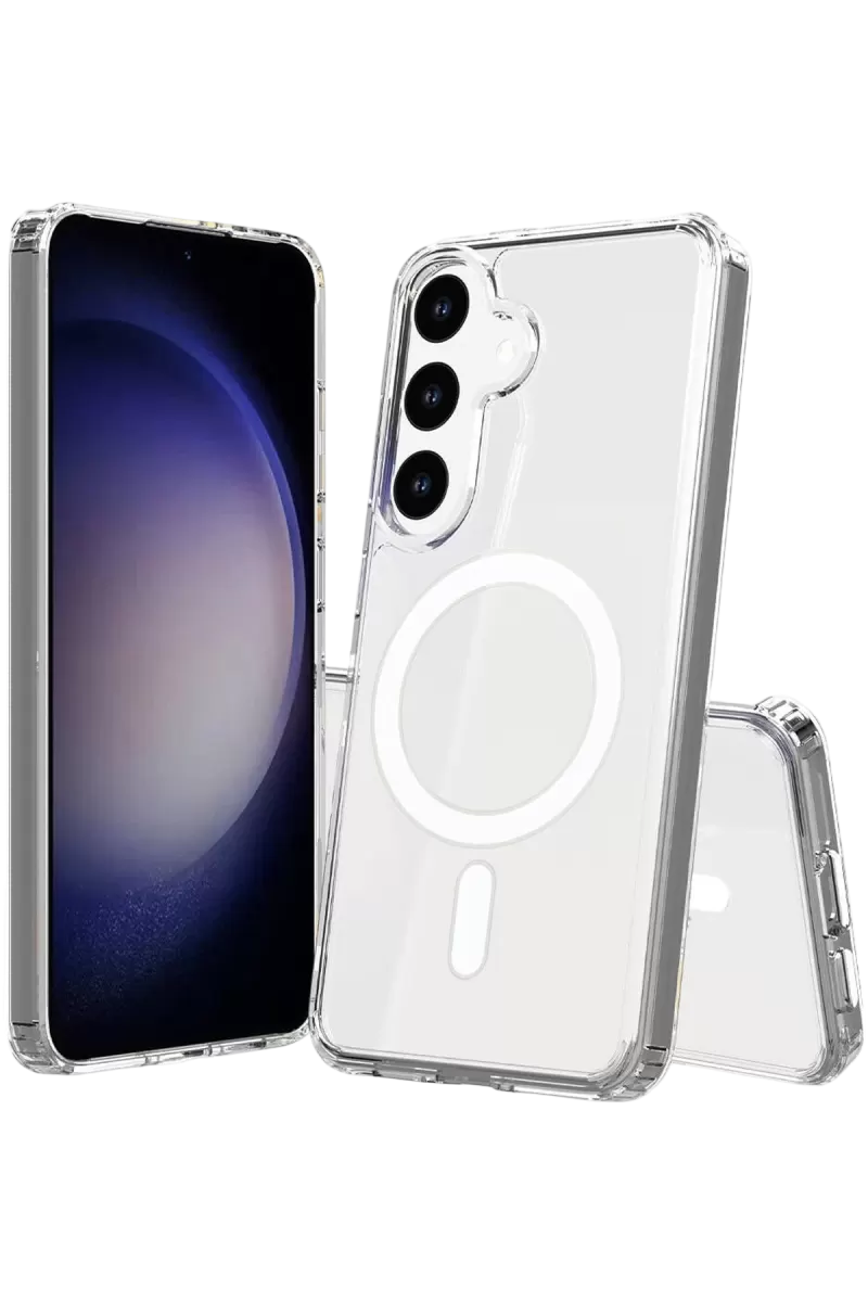 Newface Samsung Galaxy S26 Plus Magneticsafe Şeffaf Silikon - Şeffaf