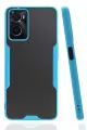 Newface Oppo A96 Kılıf Platin Silikon - Mavi