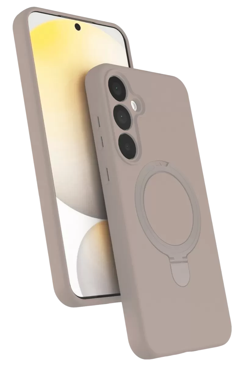 Newface Samsung Galaxy A25 5G Regal Magsafe Standlı Kapak - Çöl Titanyum