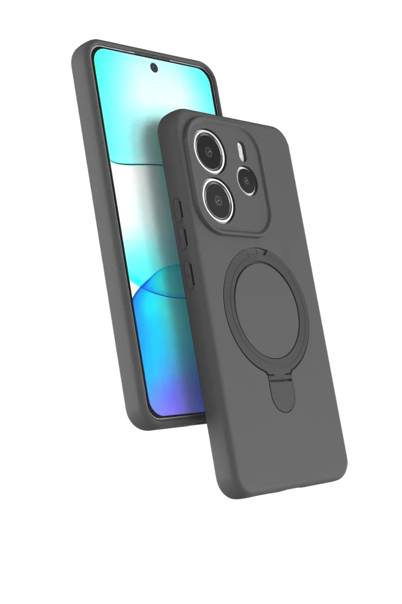 Newface Xiaomi Redmi Note 14 4G Regal Magsafe Standlı Kapak - Titan Gri