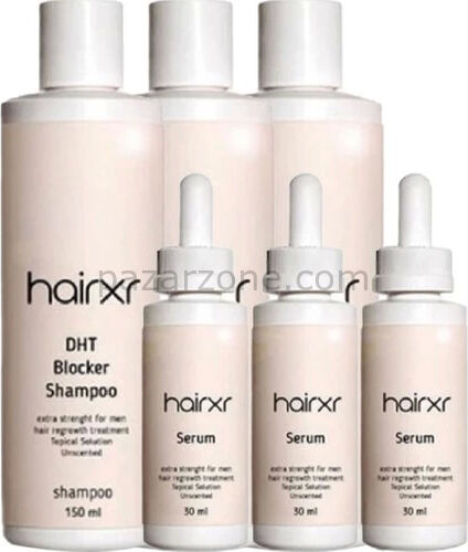 Hairxr 3 x 150 ml Şampuan ve Serum