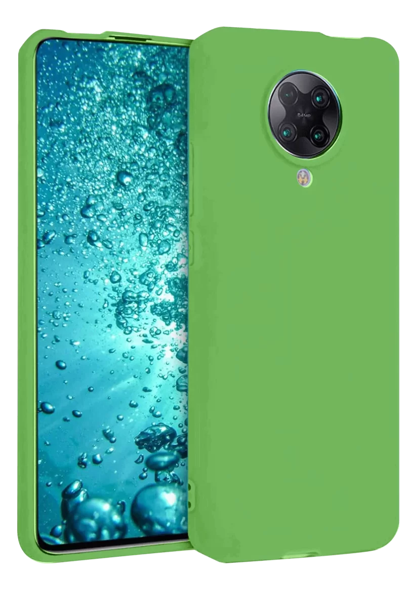 Newface Xiaomi Redmi K30 Pro Kılıf Nano içi Kadife Silikon - Yeşil