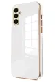 Newface Samsung Galaxy M15 Kılıf Volet Silikon - Beyaz