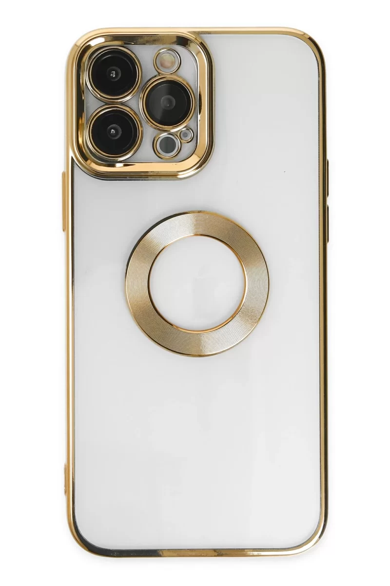 Newface Apple iPhone 14 Pro Kılıf Slot Silikon - Gold