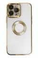 Newface Apple iPhone 14 Pro Kılıf Slot Silikon - Gold