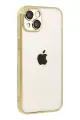Newface Apple iPhone 15 Razer Lensli Silikon - Gold