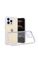 Newface Apple iPhone 13 Pro Kılıf Miami Şeffaf Silikon - Lila