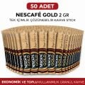 Kahve Gold 2 Gr 50 Adet Tek İçimlik Stick Çözünebilir Granül Kahve Toplu Paket