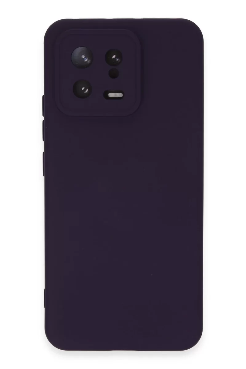 Newface Xiaomi Mi 13 Kılıf Nano içi Kadife Silikon - Mor