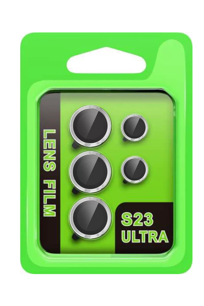 Newface Samsung Galaxy S23 Ultra Raze Metal Kamera Lens - Gümüş