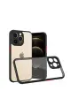 Newface Apple iPhone 13 Pro Kılıf Miami Şeffaf Silikon - Siyah