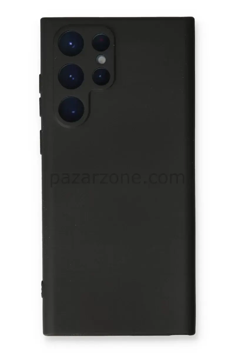Newface Samsung Galaxy S24 Ultra Kılıf Nano içi Kadife Silikon - Siyah