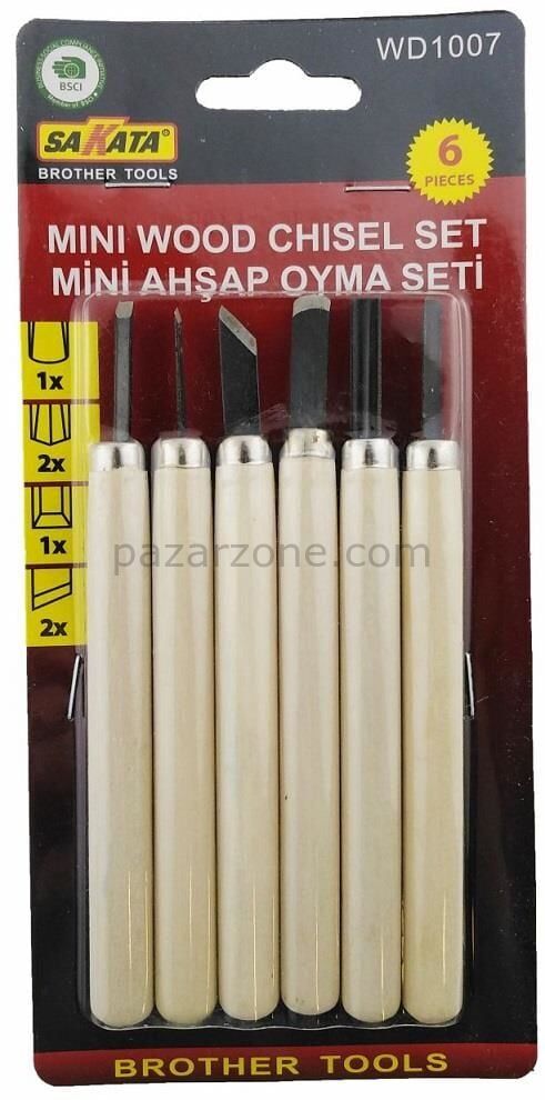 Sakata WD 1007 Ahşap Oyma Seti 6 Parça