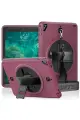 Newface Apple iPad 5 Air 9.7 Kılıf Strap-C Otterbox Tablet Kapak - Mürdüm