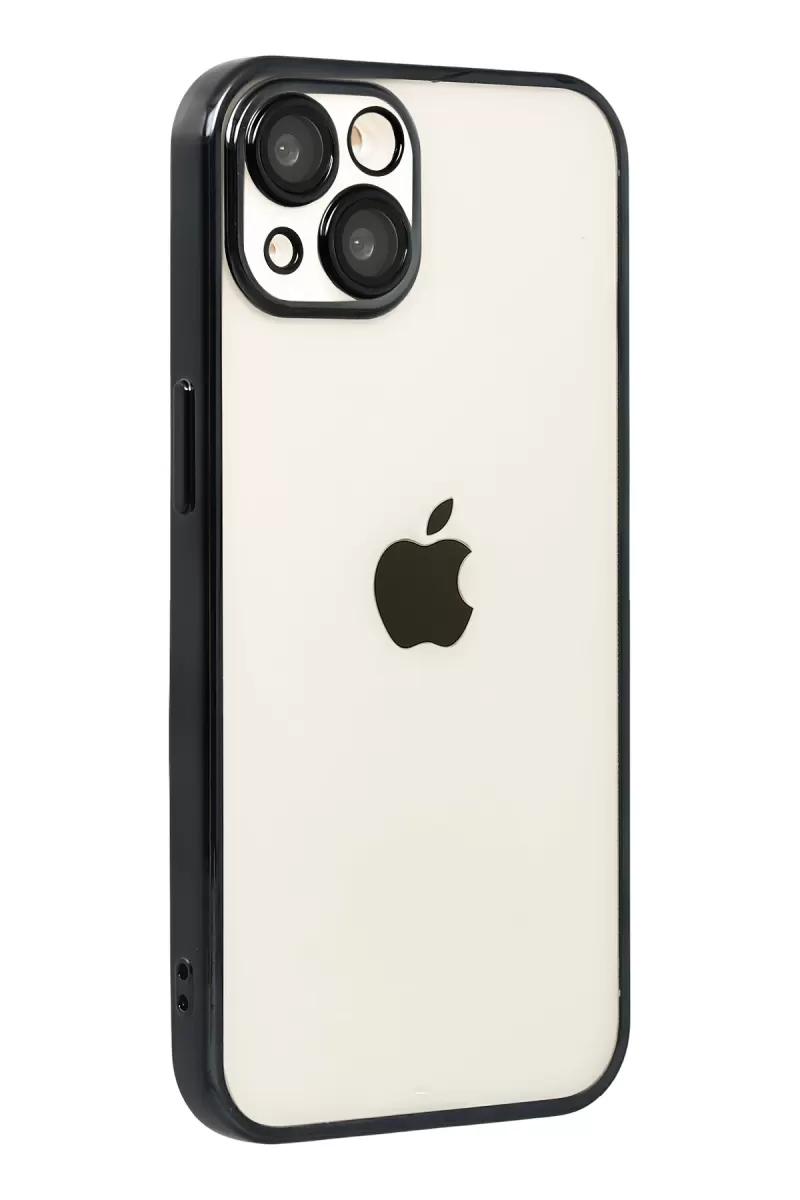 Newface Apple iPhone 15 Razer Lensli Silikon - Siyah