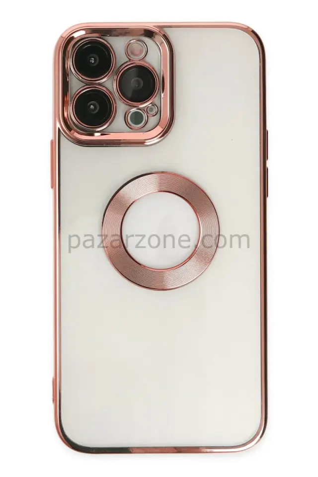 Newface Apple iPhone 14 Pro Kılıf Slot Silikon - Rose Gold