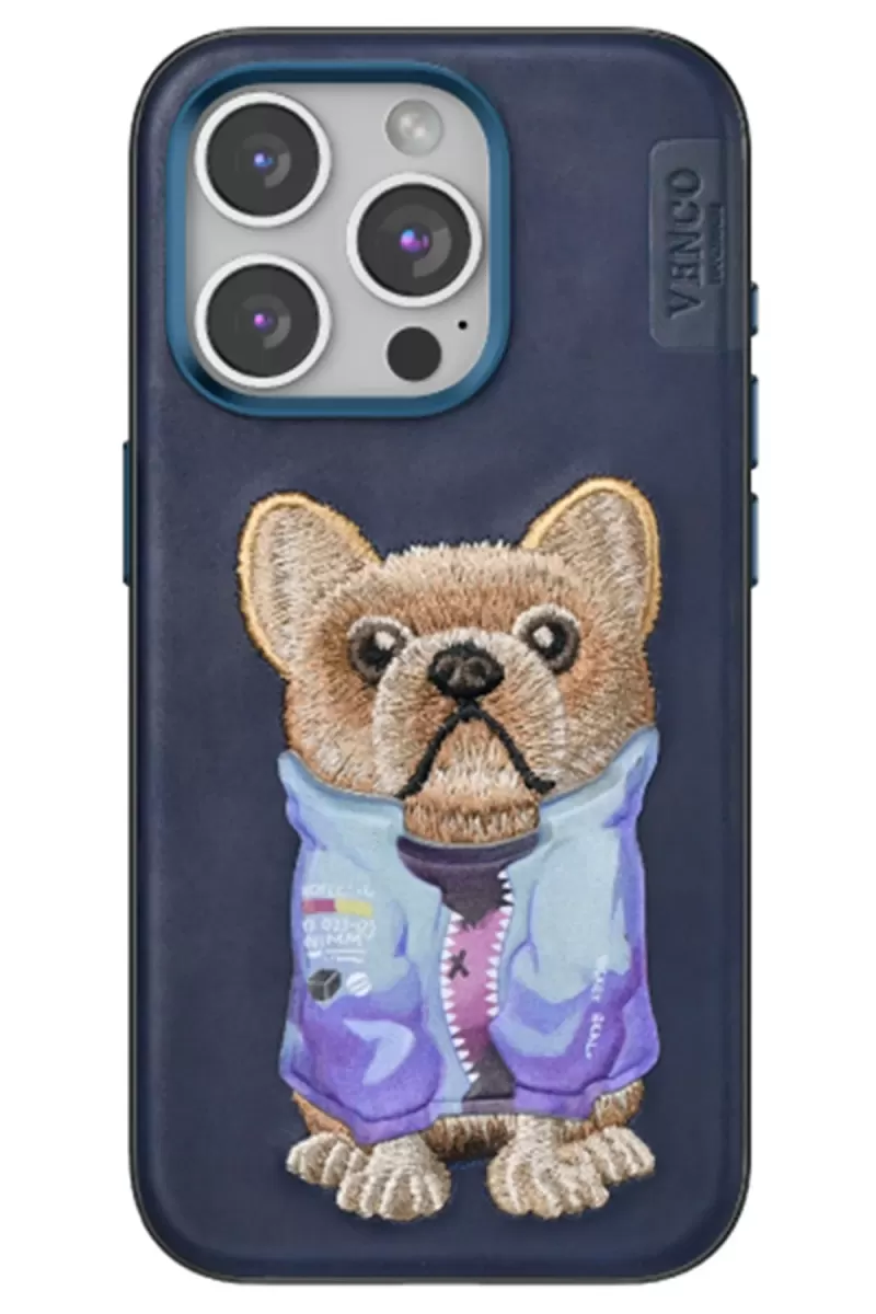 Venco Apple iPhone 15 Pro Max Cute Desenli Kapak - Lacivert