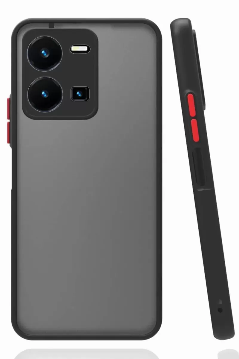 Newface Vivo Y22S Kılıf Montreal Silikon Kapak - Siyah