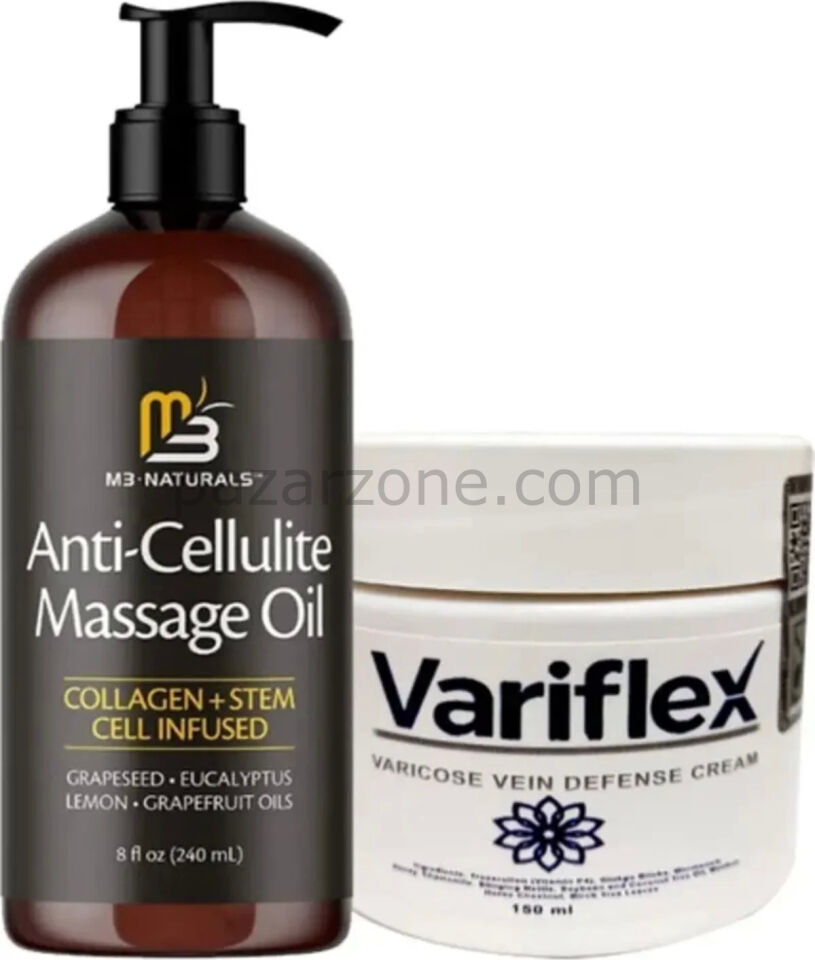Variflex Massage Oil 240 ml Masaj Yağı + Variflex Krem 150 ml