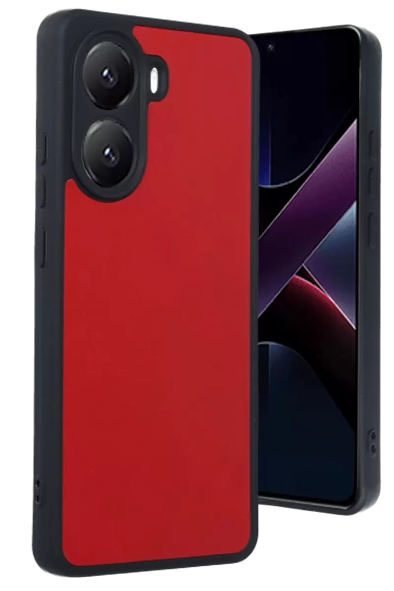 Newface Xiaomi Poco X7 Pro Kılıf Aras Deri Kapak - Kırmızı