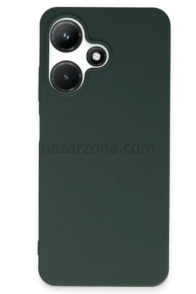 Newface İnfinix Hot 30i Kılıf First Silikon - Koyu Yeşil