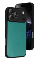 Newface Apple iPhone 17 Pro Aras Deri Kapak - Açık Yeşil