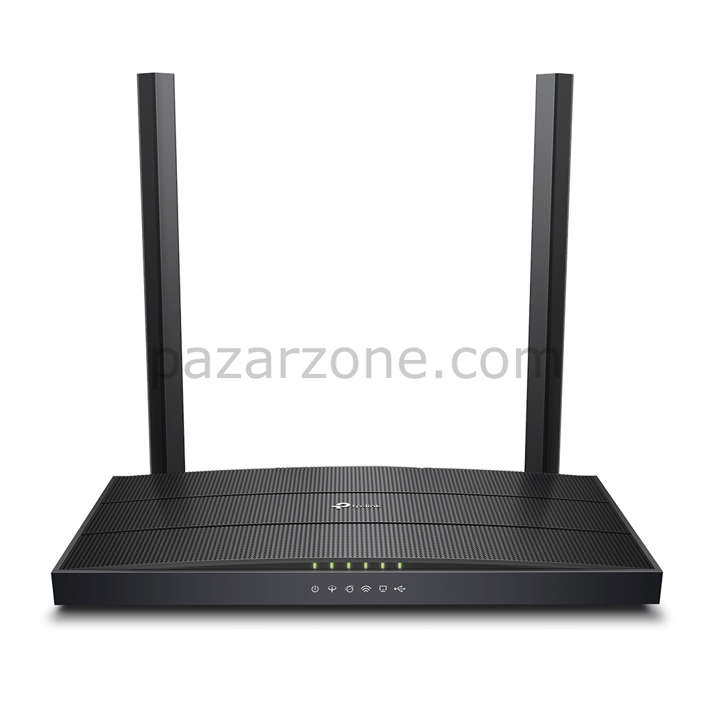 TP-LINK ARCHER VR400 V3, AC1200, 4 Port, Dual Band Wifi, 1200Mbps, 2×Anten, 3G-4G USB Desteği, VDSL2, ADSL2+ MODEM