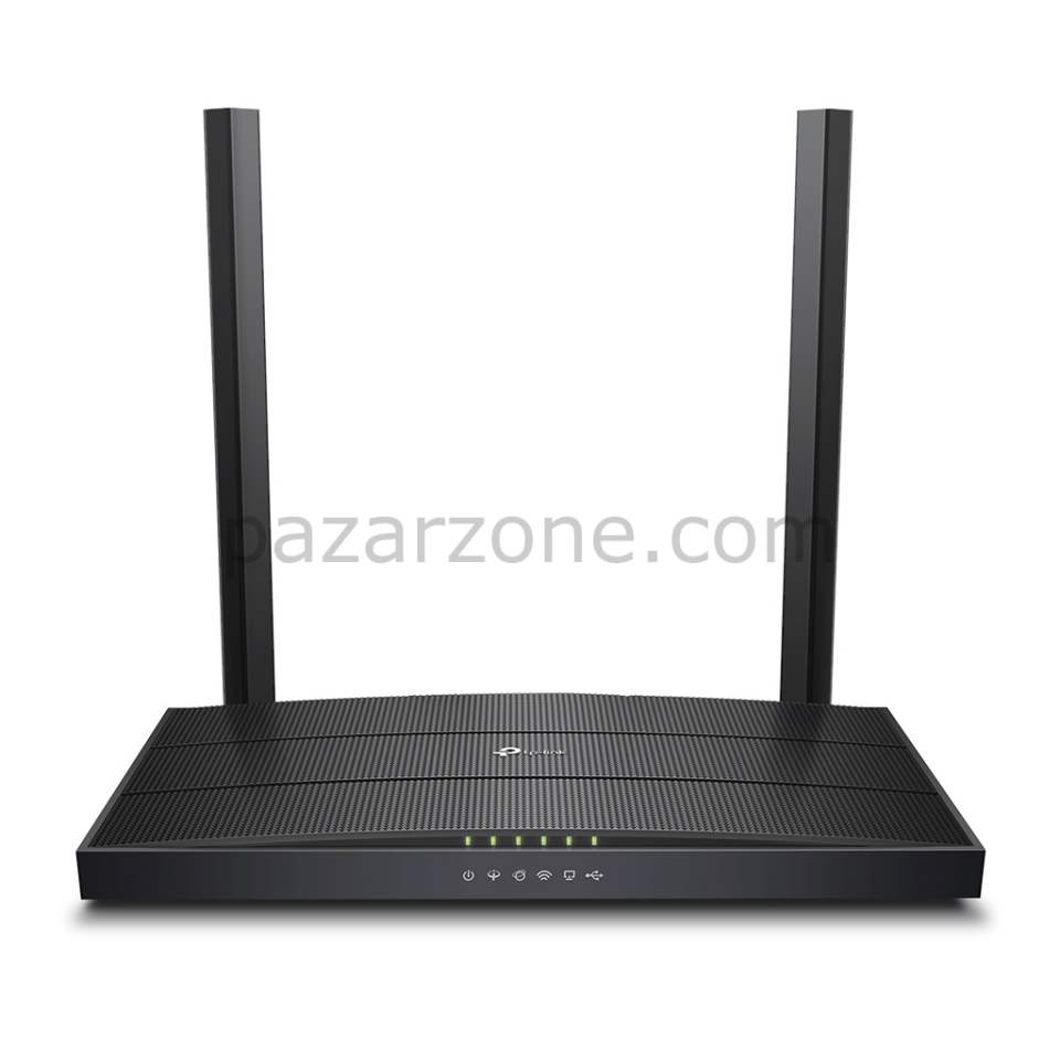 TP-LINK ARCHER VR400 V3, AC1200, 4 Port, Dual Band Wifi, 1200Mbps, 2×Anten, 3G-4G USB Desteği, VDSL2, ADSL2+ MODEM
