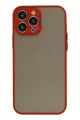 Newface Apple iPhone 13 Pro Kılıf Montreal Silikon Kapak - Kırmızı
