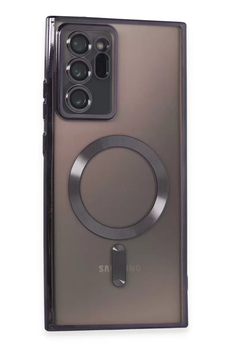 Newface Samsung Galaxy Note 20 Ultra Kılıf Kross Magneticsafe Kapak - Mor