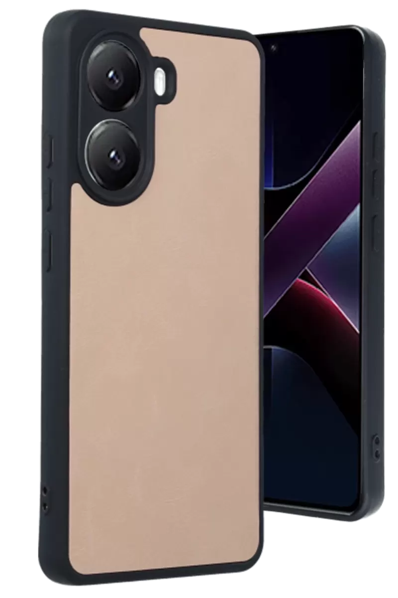 Newface Xiaomi Poco X7 Pro Kılıf Aras Deri Kapak - Pudra