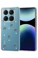 Newface Xiaomi Redmi Note 14 Pro 4G Fiyonk Desenli Kapak - Desen 8