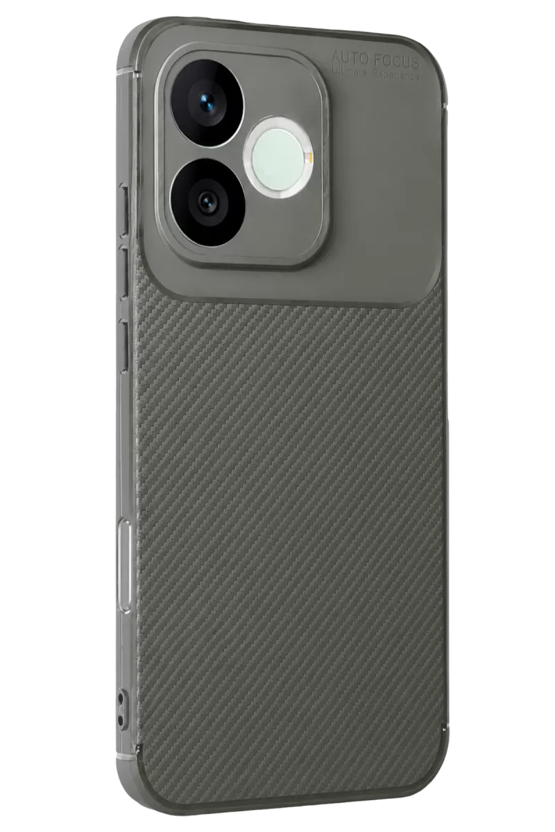 Newface Huawei Honor 600 Lite Auto Focus Karbon Kapak - Gri