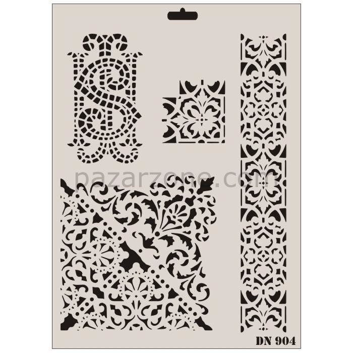 Rich Dantel Seri DN-904 Stencil 35x25 cm