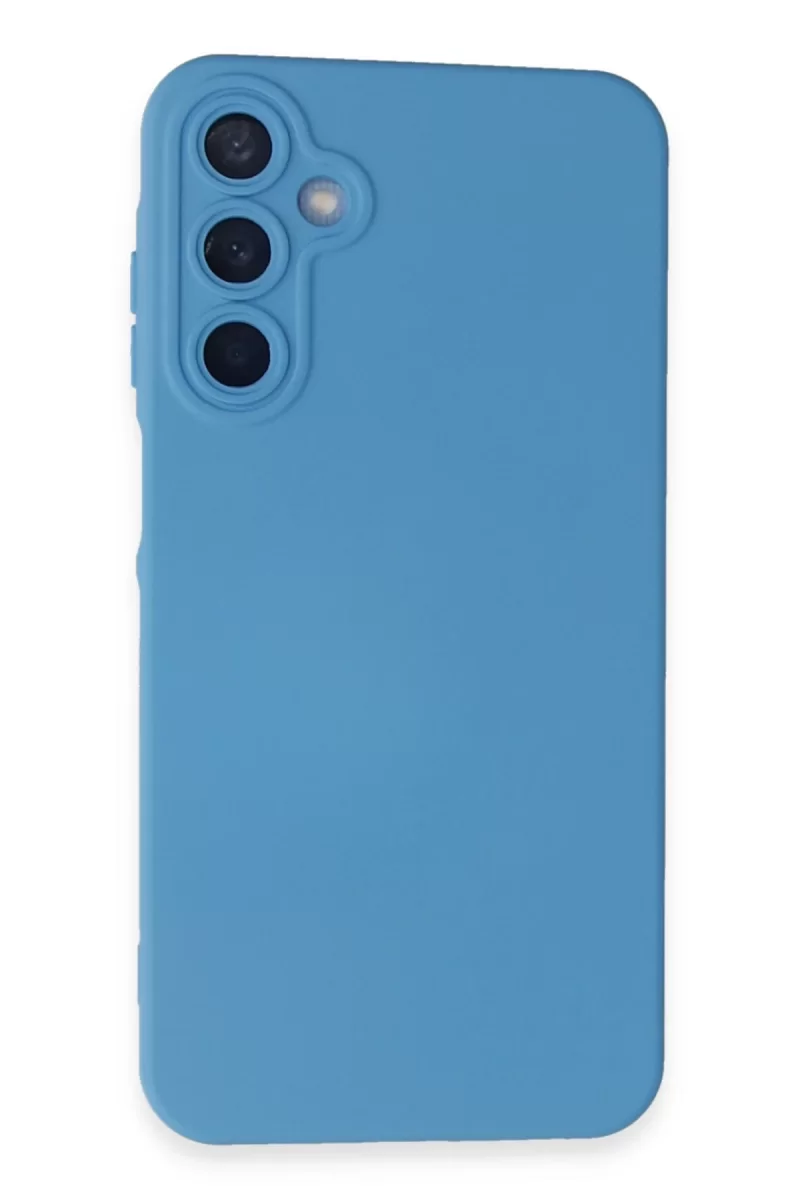 Newface Samsung Galaxy A25 5G Kılıf Nano içi Kadife Silikon - Mavi