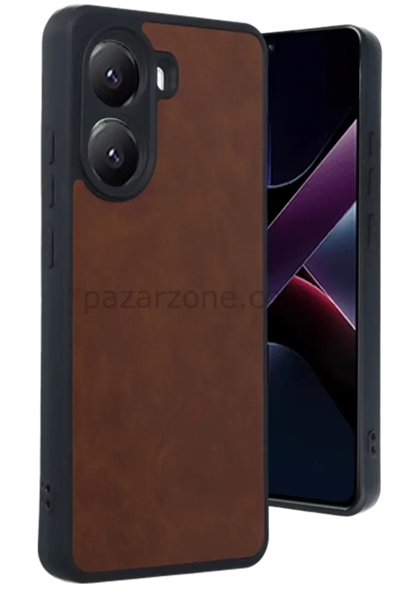 Newface Xiaomi Poco X7 Pro Kılıf Aras Deri Kapak - Taba