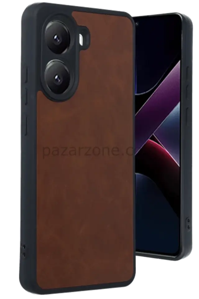 Newface Xiaomi Poco X7 Pro Kılıf Aras Deri Kapak - Taba