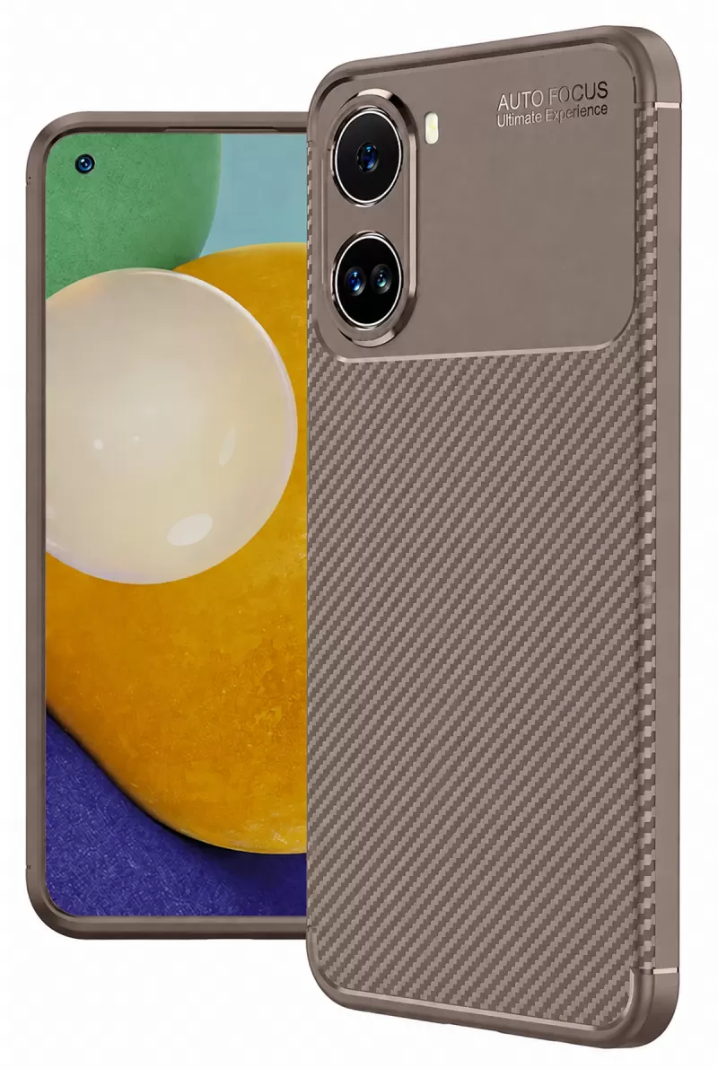 Newface Xiaomi Poco X7 Pro Kılıf Auto Focus Karbon Kapak - Gri