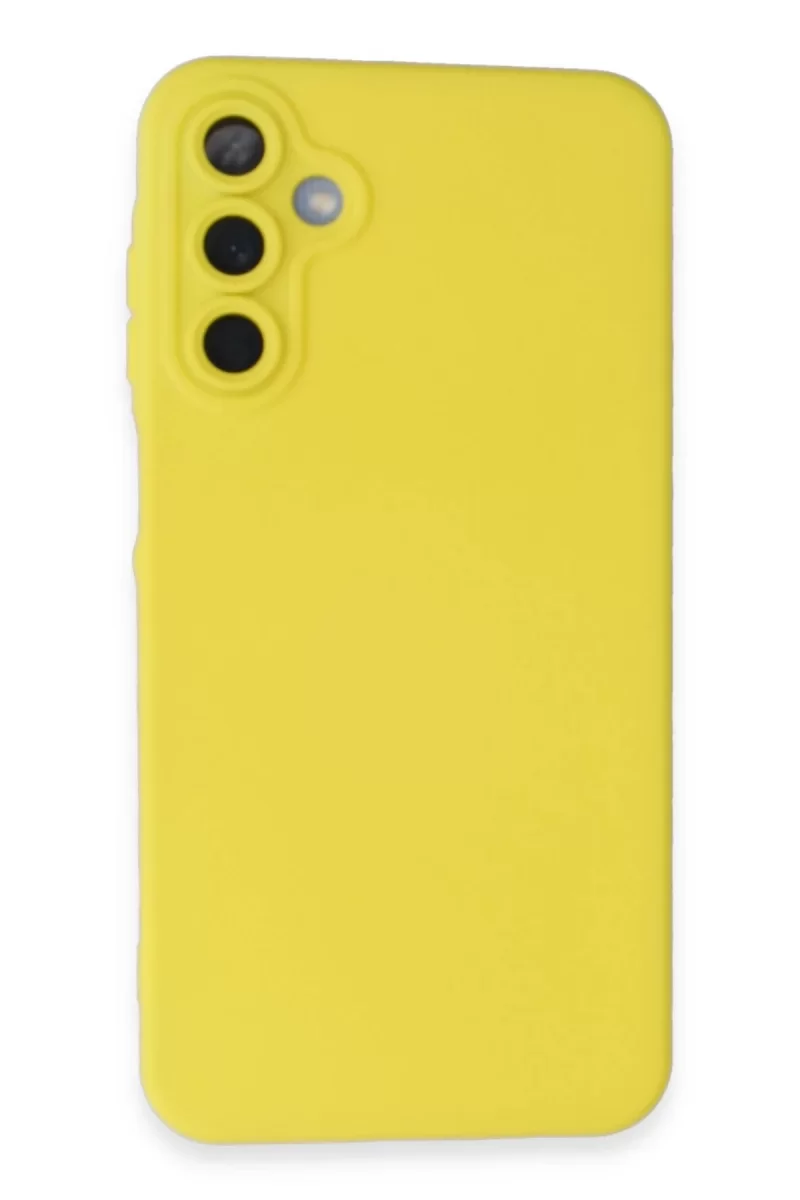 Newface Samsung Galaxy A25 5G Kılıf Nano içi Kadife Silikon - Sarı