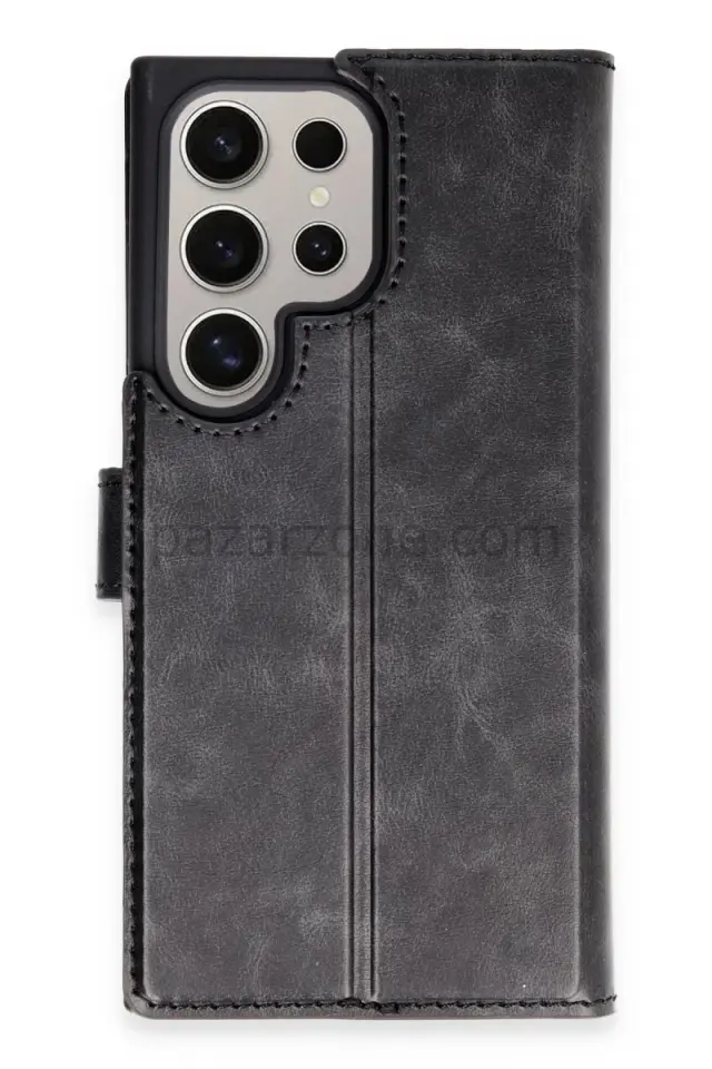 Newface Samsung Galaxy S24 Ultra Kılıf Trend S Plus Kapaklı Kılıf - Siyah